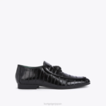Kurt Geiger 男性 ロンドン ヒュー・イーグル パテント・ウナギ D60X6659 黒 |履物