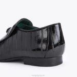 Kurt Geiger 男性 ロンドン ヒュー・イーグル パテント・ウナギ D60X6659 黒 |履物 - Image 3