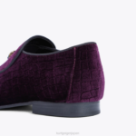 Kurt Geiger 男性 ロンドン ヒュー・イーグル・ベルベット D60X6630 紫 |履物 - Image 4