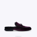 Kurt Geiger 男性 ロンドン ヒュー・ミュール 2 D60X6643 紫 |履物