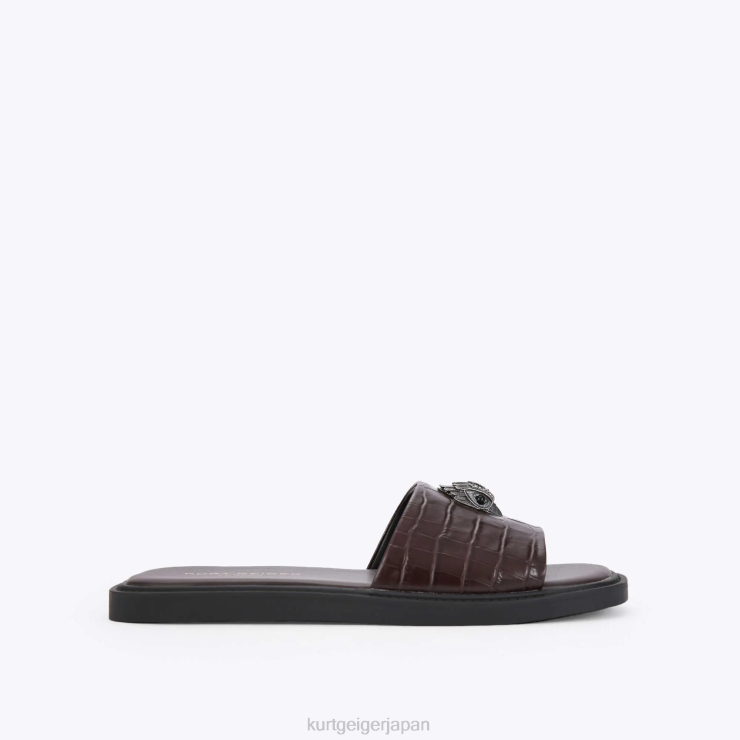 kurt_geiger_e794b7e680a7_e383ade383b3e38389e383b3e381aee382aae382b9e382abe383bce381aee6bb91e3828ae58fb0_d60x6498_e88cb6e889b2_e5.png Kurt Geiger 男性 ロンドンのオスカーの滑り台 D60X6498 茶色 |履物 - Image 1