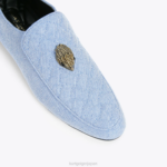 Kurt Geiger 男性 ロンドンヒューイーグルデニム D60X6626 青 |履物 - Image 5