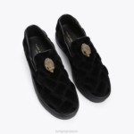 Kurt Geiger 男性 ロンドンレイニーキルティングスリッポン D60X6608 黒 |履物 - Image 2