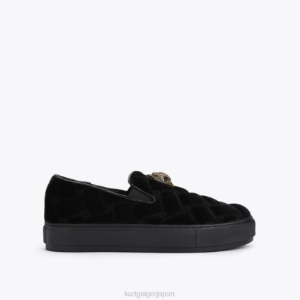 Kurt Geiger 男性 ロンドンレイニーキルティングスリッポン D60X6608 黒 |履物