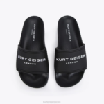 Kurt Geiger 男性 ロンドンkglプールスライダー D60X6493 黒 |履物 - Image 3