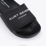 Kurt Geiger 男性 ロンドンkglプールスライダー D60X6493 黒 |履物 - Image 4